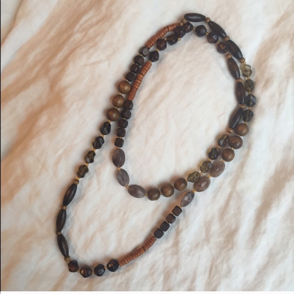 Free People Long Beaded Necklace